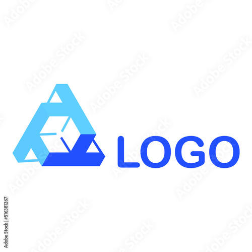 3D logo of the letter T logo example on a white background.