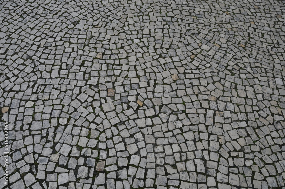 paving stones in town in Portugal