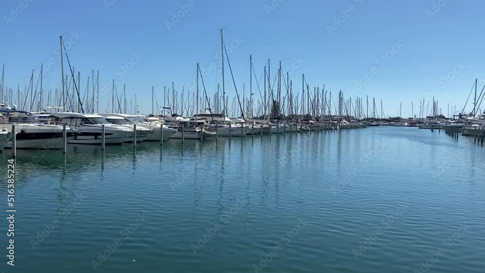 Marina à la Grande motte, Occitanie