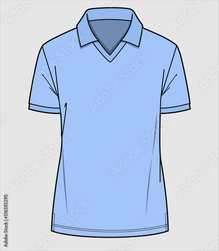 CASUAL POLO TEES FOR WOMEN AND TEEN GIRLS IN V NECK