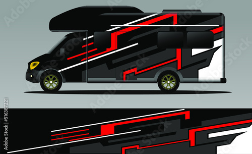 racing background vector for camper car wraps and more