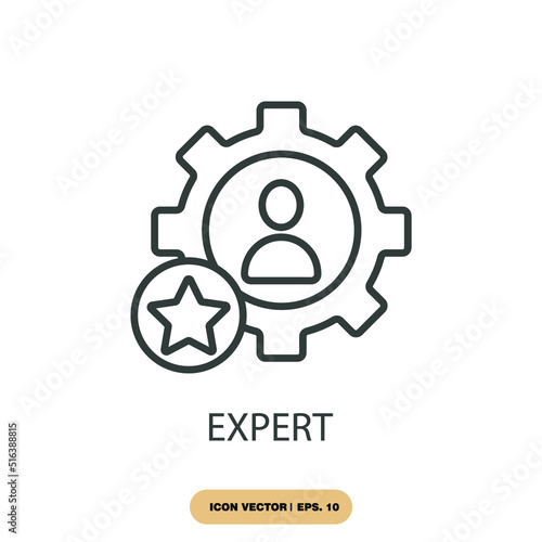 expert icons  symbol vector elements for infographic web photo