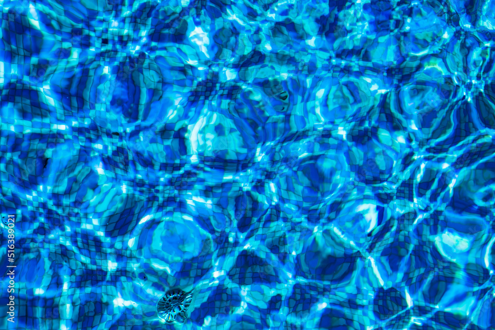 Blue water surface with ripples Blue water surface with ripples