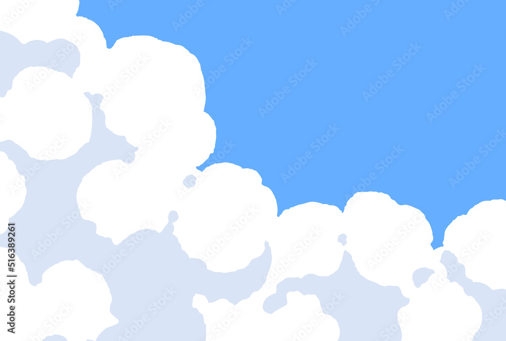 背景素材_青空と入道雲 背景素材_青空と入道雲