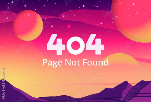 Error 404 Page Not Found Natural Concept Illustration Background For Web Missing Landing Page