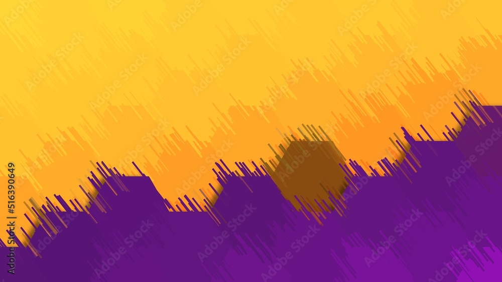 abstract colorful yellow purple watercolor background with fur or glitch effect 