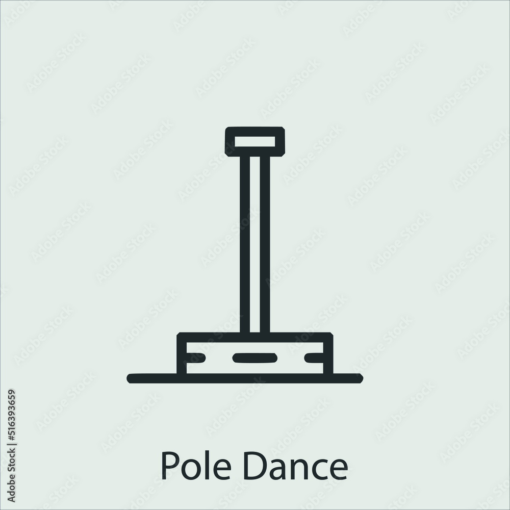 pole dancing icon vector icon.Editable stroke.linear style sign for use web design and mobile apps,logo.Symbol illustration.Pixel vector graphics - Vector pole dancing icon vector icon.Editable stroke.linear style sign for use web design and mobile apps,logo.Symbol illustration.Pixel vector graphics - Vector