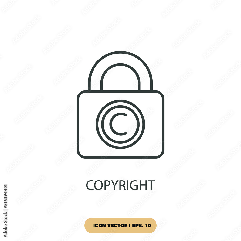 copyright icons symbol vector elements for infographic web copyright icons symbol vector elements for infographic web