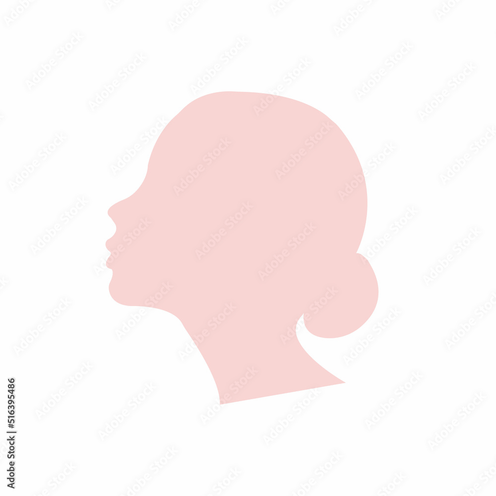 silhouette of a person with a head