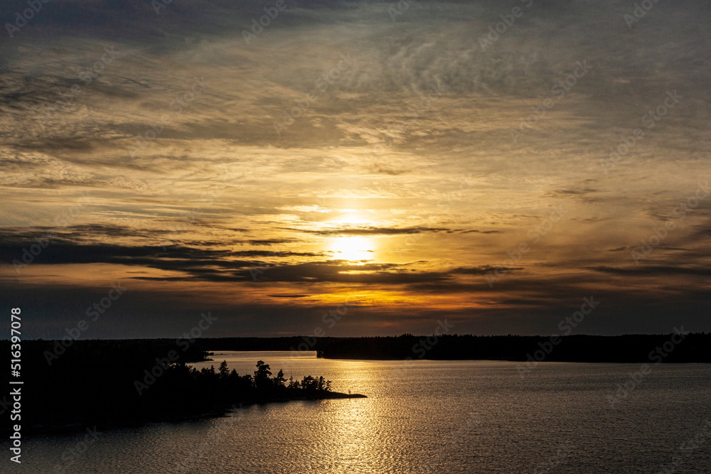 Sunset in the Stockholm Archipelago, Sweden