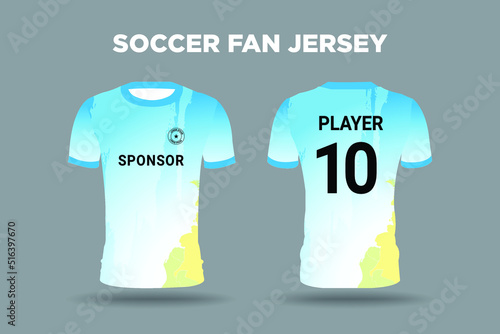 Soccer Fan Jersey Design Vector photo