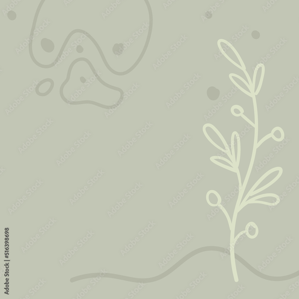 Trendy modern organic background with copy space text. Aesthetic nature design with abstract shapes and leaves. Editable vector template. Trendy modern organic background with copy space text. Aesthetic nature design with abstract shapes and leaves. Editable vector template.