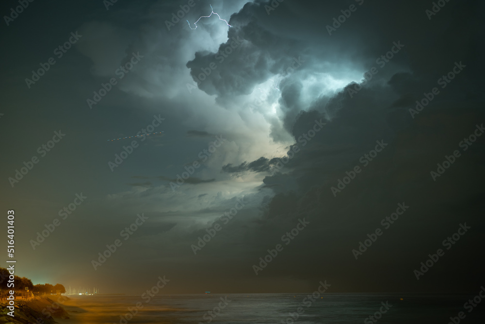 Storm on the sea