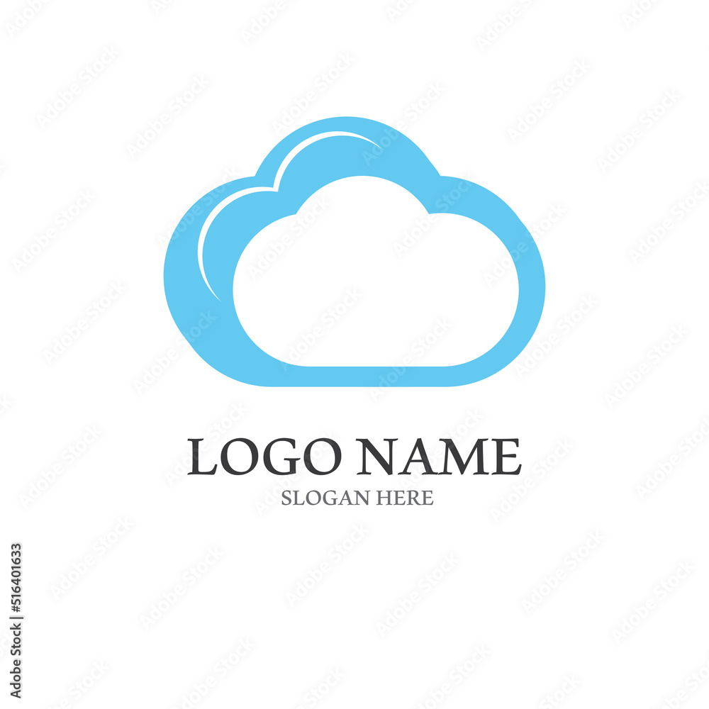 Cloud template vector Cloud template vector