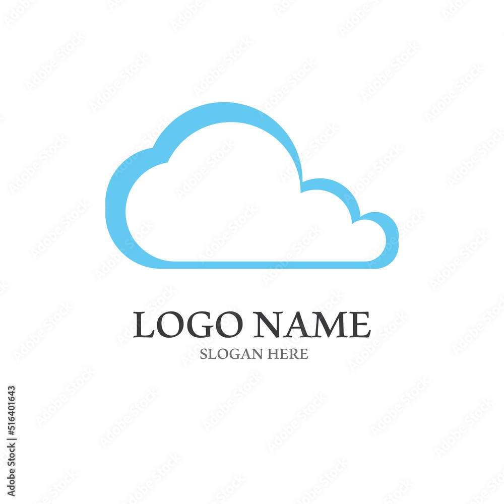 Cloud template vector Cloud template vector