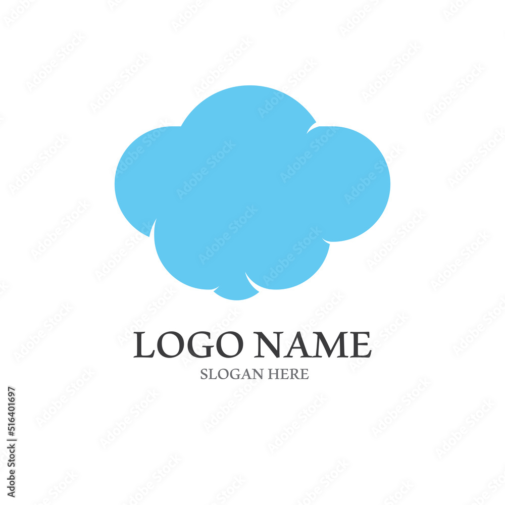 Cloud template vector Cloud template vector
