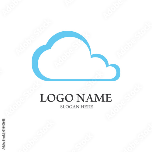 Cloud template vector