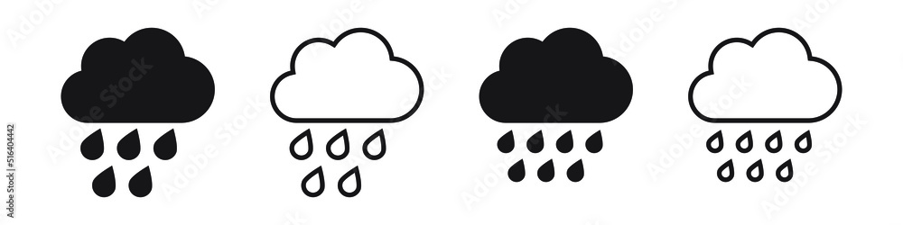 Rain icon in trendy flat style isolated on grey background. Cloud rain symbol for your web site design, logo, app, UI. Modern forecast storm sign. Rain icon in trendy flat style isolated on grey background. Cloud rain symbol for your web site design, logo, app, UI. Modern forecast storm sign.