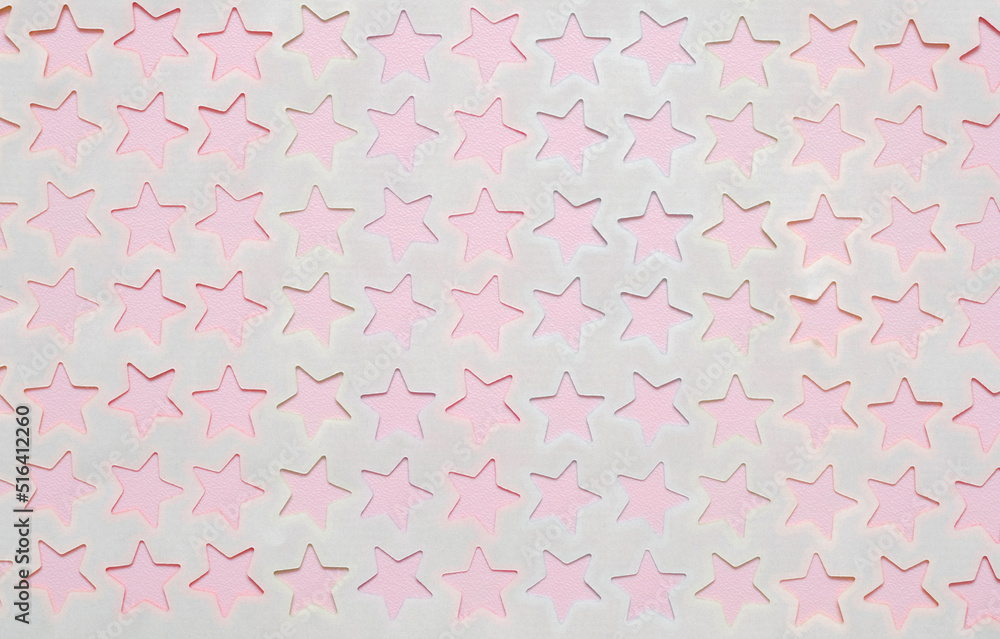 pink wallpaper with stars,place for text,greeting card, gift wrap