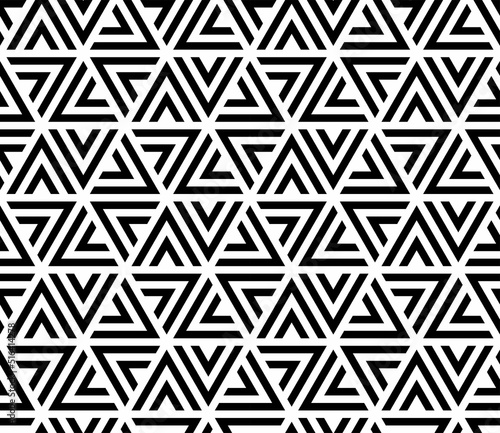 Vector seamless pattern with geometric triangle