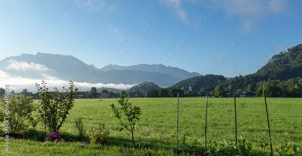 Obraz premium Kaisergebirge im Morgendunst