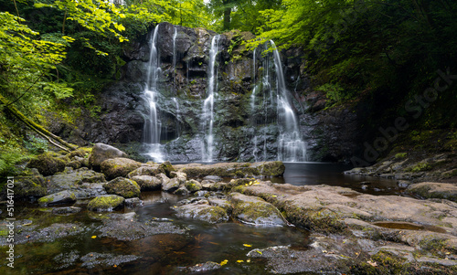 view of the Ess-Na-Crub Waterfall in the Glenariff Nature Reserve