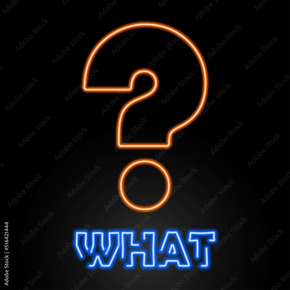 question mark neon sign, modern glowing banner design, colorful modern design trends on black background. Vector illustration. question mark neon sign, modern glowing banner design, colorful modern design trends on black background. Vector illustration.