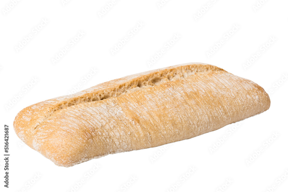 Bread top view cut out. Freshly backed Bread isolated on white background. Fresh organic loaf Bread top view cut out. Freshly backed Bread isolated on white background. Fresh organic loaf