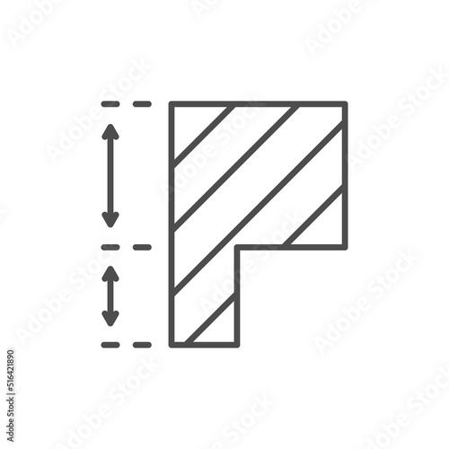 Foundation scheme line outline icon