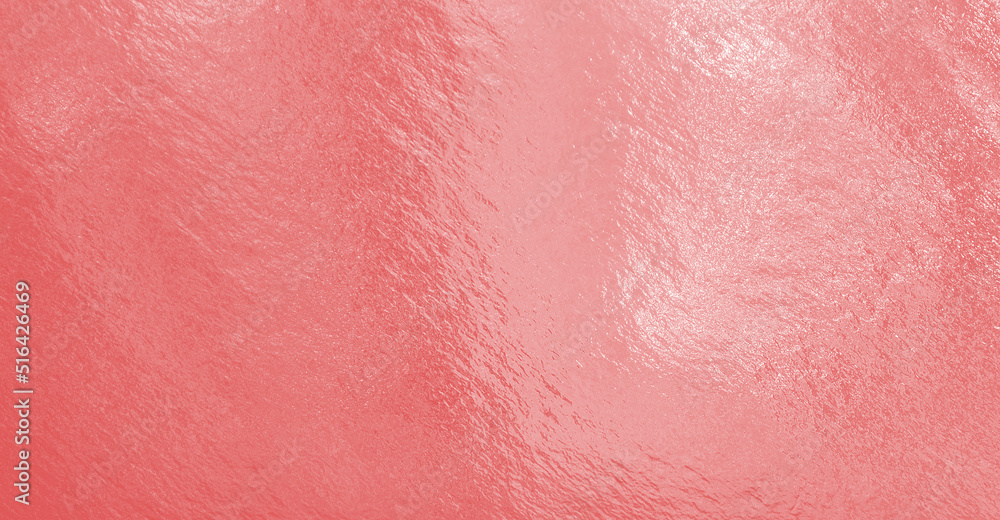 Fototapeta premium Pink foil background with uneven texture