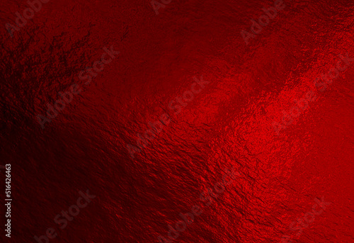 Red foil background with uneven texture