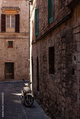 Italian Buildings and Streets in the Perugia, Umbria Region Perugia, Italy
