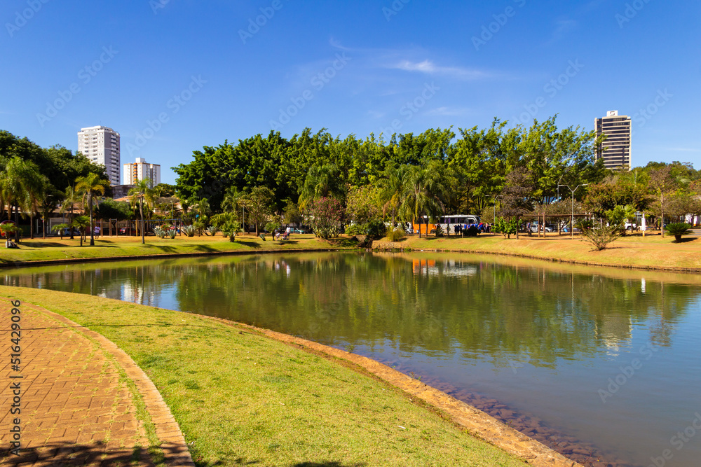 Detalhe de uma vista do Parque Ambiental do Ipiranga na cidade de Anápolis.