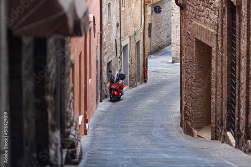 Italian Buildings and Streets in the Perugia, Umbria Region Perugia, Italy © raul77
