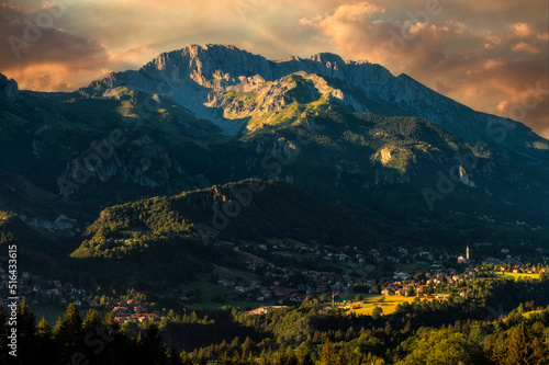 presonala, Valle Seriana sunrise in the mountains