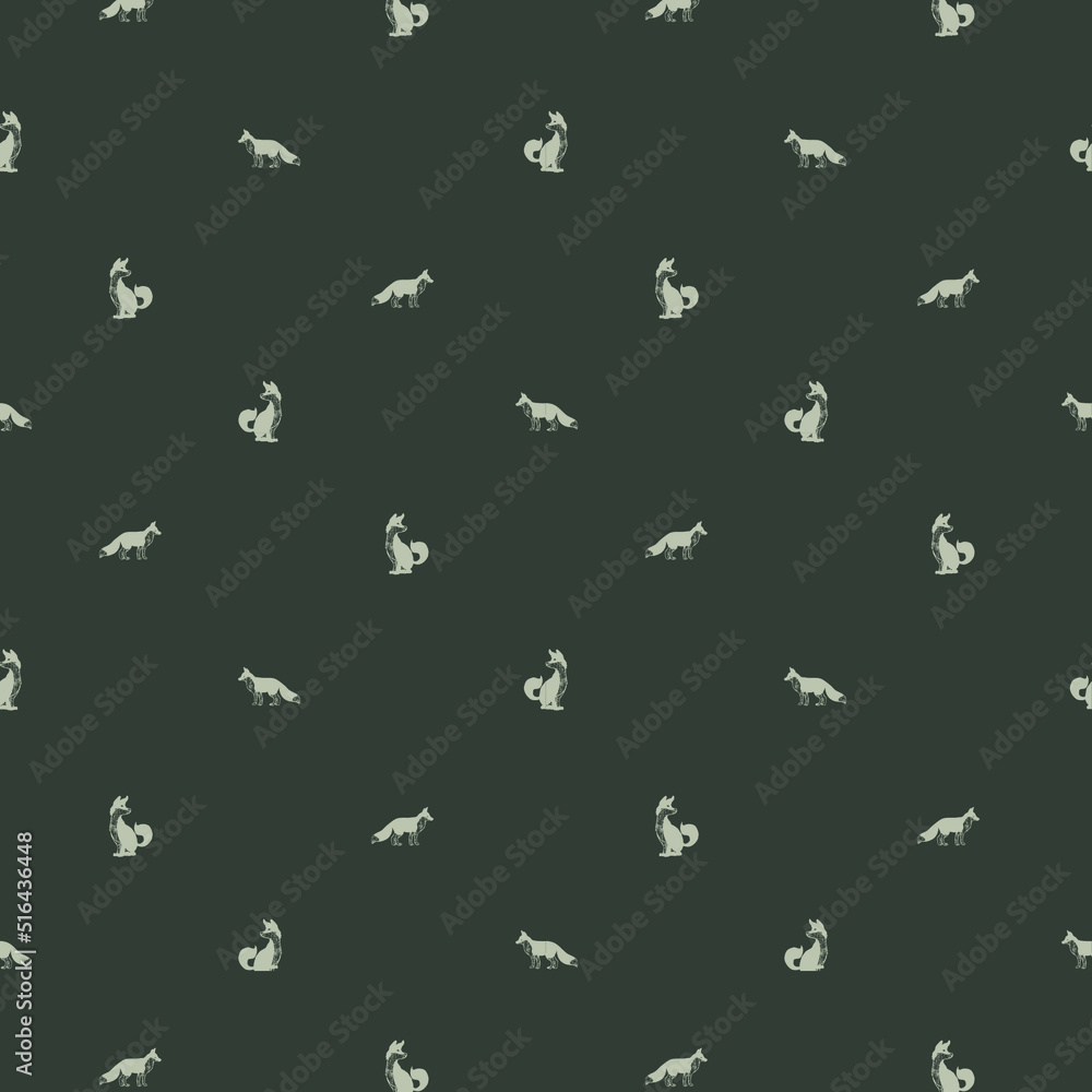 pattern with fox, fox seamless pattern, animal pattern, AOP pattern with fox, fox seamless pattern, animal pattern, AOP