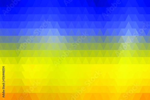 Abstract blurred  background in blue and yellow colors of national flag of Ukraine. Poster or banner template. Easy editable soft colored.