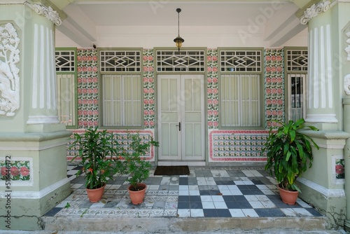 Photography Facade conserved house designed in Chinese Baroque style with neo-classical and