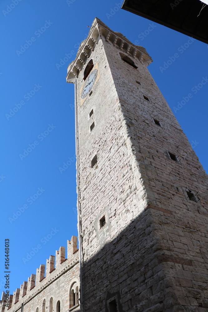 The Torre di Piazza in Trento, Trentino Italy
