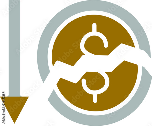 Vector Design Bankrupt Icon Style