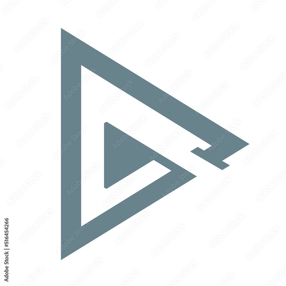 The icon is in the shape of a triangle. The icon is in the shape of a triangle.