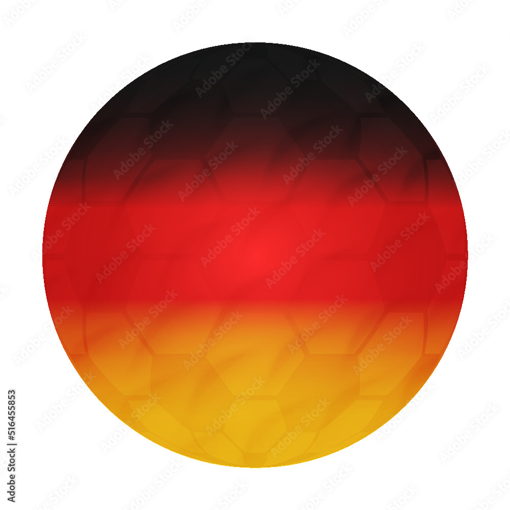 Football Soccer Ball with Germany Flag Qatar 2022 World Cup 