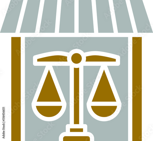 Vector Design Property Law Icon Style