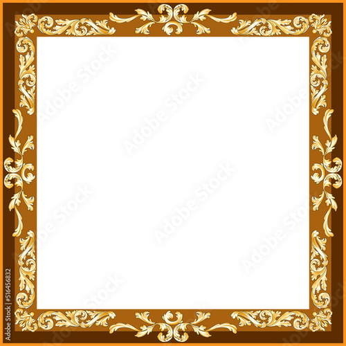 Ornamental fantasy frame with space for text
