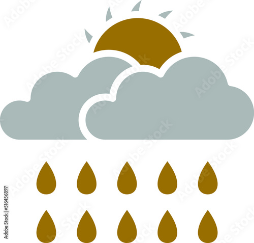 Vector Design Drizzle Icon Style