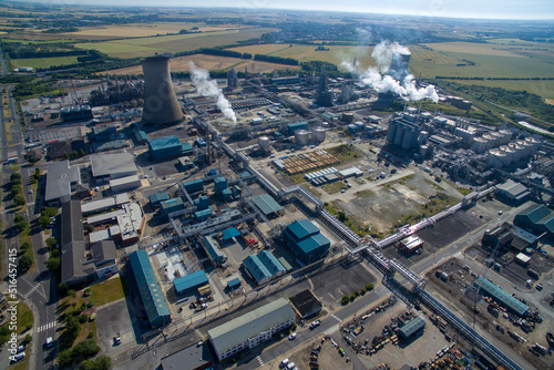 Saltend Chemicals Park, Hull. world-class chemicals and renewable energy businesses at the heart of the UK's Energy Transition to zero carbon footprint photo