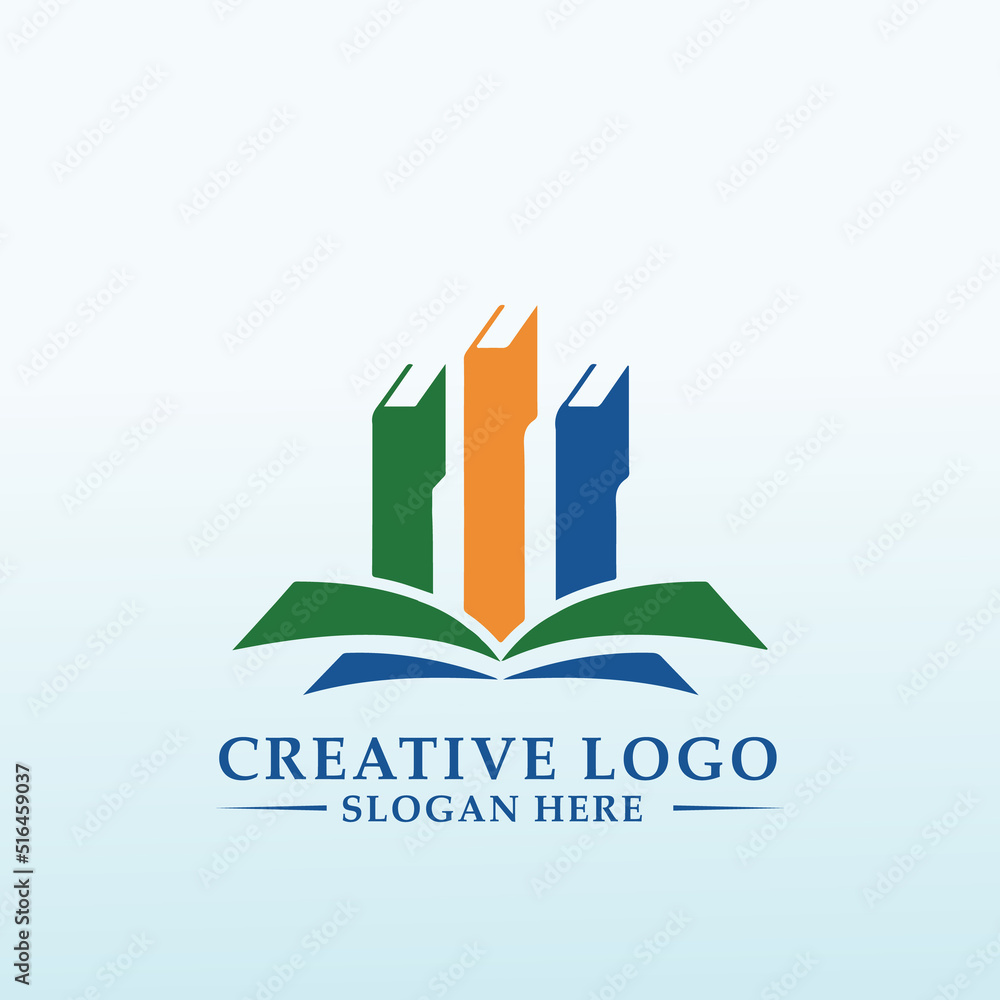 Fototapeta premium small business education BC vector logo design