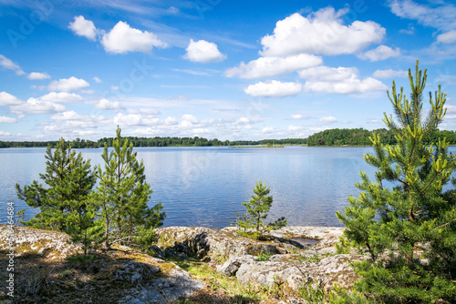June lake landscape over swedish lake
