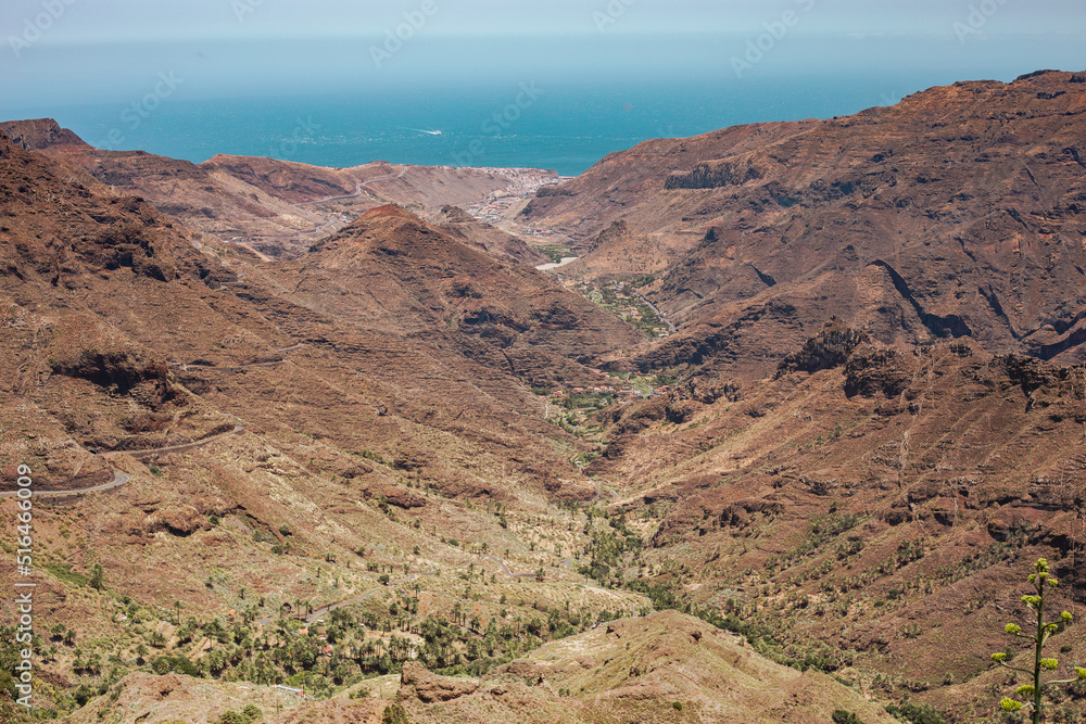 Landscape in the La Gomera Island
