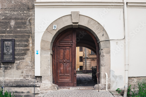 Beautiful vintage doors in urban architecture © shine.graphics